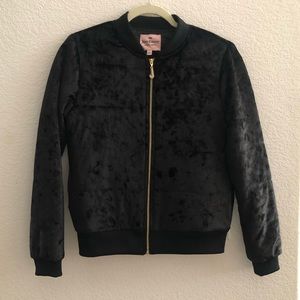 Juicy Couture Velvet Puffer Jacket Small